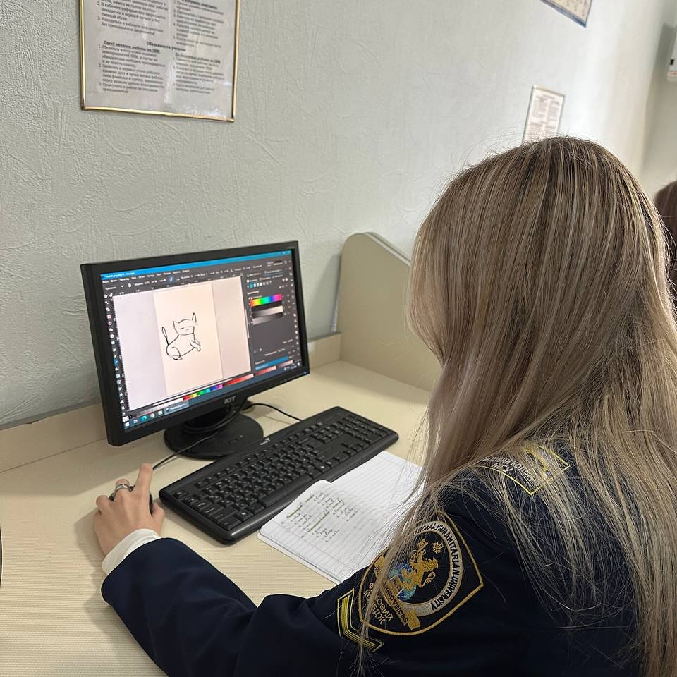 З метою ознайомлення  здобувачів 2 курсу спеціальност...Ф...атора, розвитку навичок роботи з елементами вікна графічного реда (3)